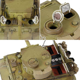 Forces of Valor Waltersons MP-912042D - Campaña Tiger I Tunisia a Escala 1:32 (Modelo de producción Inicial) Heavy King Tank de Metal Fundido a presión, Coleccionable Militar, Amarillo del Desierto