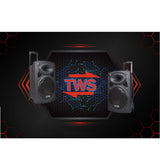 DYNASONIC - DYNAPRO 12' (2ª Generación) Altavoz Bluetooth Portatil Profesional, Altavoz Bluetooth Potente 700W 2 microfonos