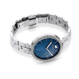 Swarovski Reloj Cosmopolitan, Brazalete de metal, Azul, Acero inoxidable