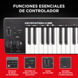 M-Audio Keystation 49 MK3 - Teclado Controlador MIDI USB Compacto de 49 teclas con controles asignables, ruedas de cambio de tono/modulación, conectividad Plug-and-Play (Mac/PC) y software incluida