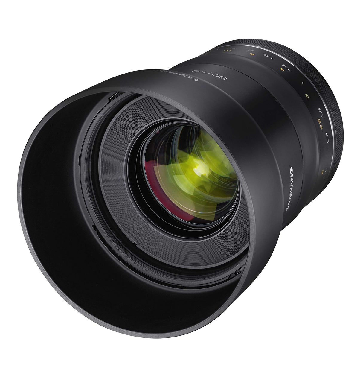 Samyang SYXP50-C XP - Lente de Alta Velocidad para Canon EF (50 mm, f/1,2), Color Negro