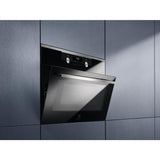 Electrolux CKM806CX Horno Eléctrico Compacto, 42 L, Función Microondas, Potencia 1000W, Grill de 1900W, 23 Funciones, Calentamiento Rápido, Pantalla TFT, Serie 800, Negro, Fabricado en UE