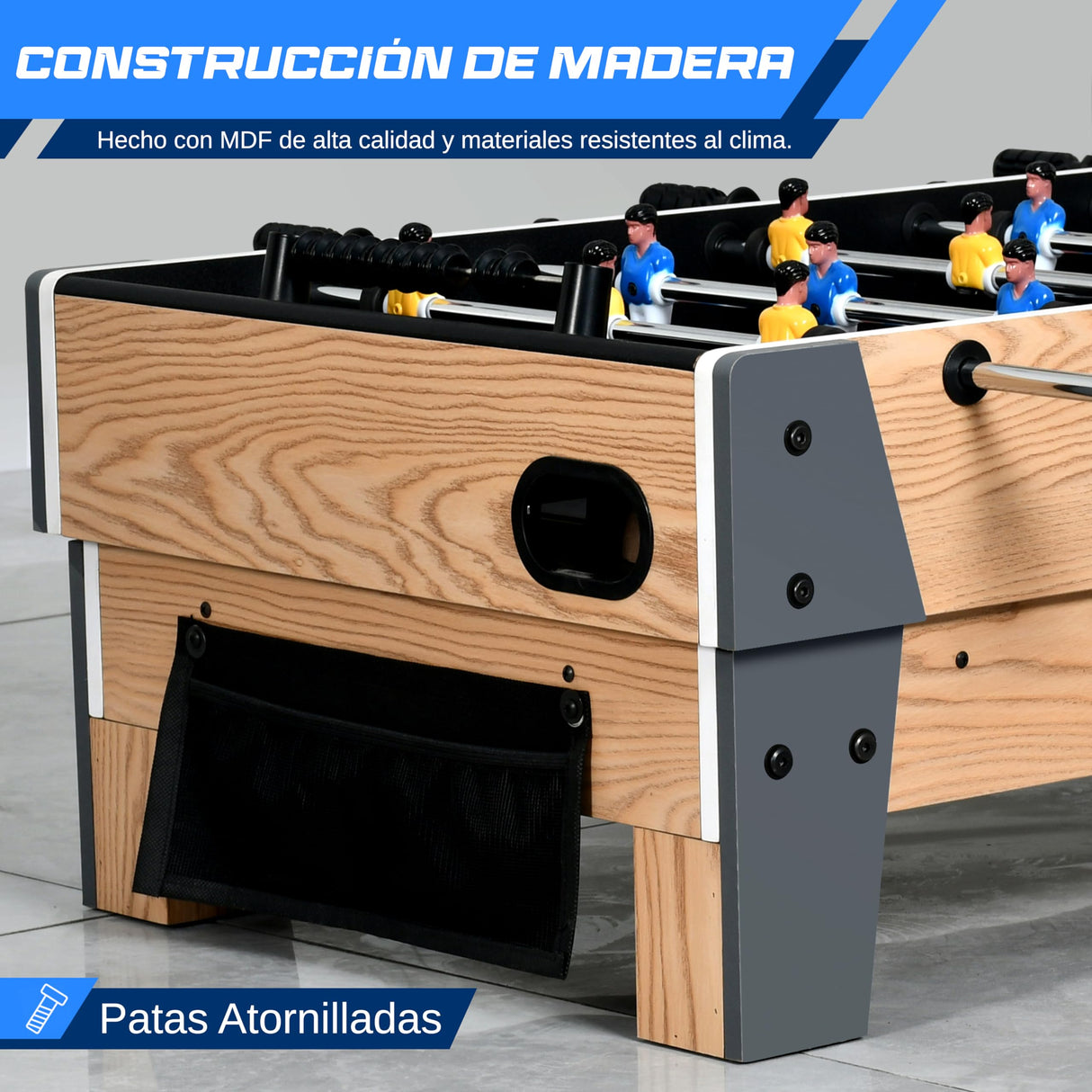 Serenelife Mesa de Hockey de Aire de 38”, Futbolin de 40”, 2 en 1, Giratoria, Ideal para el hogar, Salas de Juego, Arcades, Fiestas y reuniones Familiares