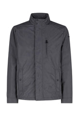 Geox M Litio Short Jkt Chaqueta, Perla ahumada/Negro, 56 para Hombre