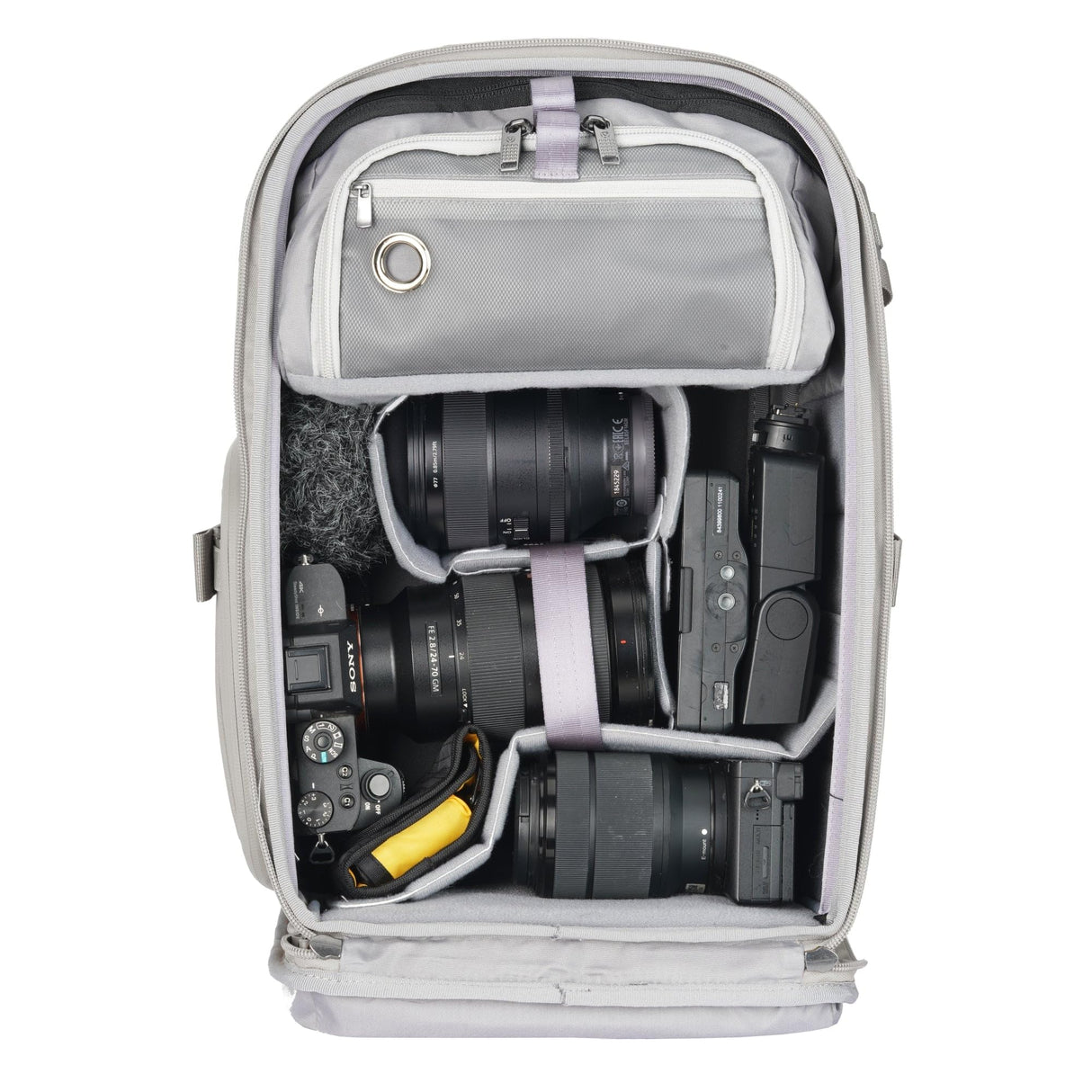 VANGUARD Veo Metro B20L CM - Mochila fotográfica para cámara objetivos y portátil de 14 pulgadas, crema