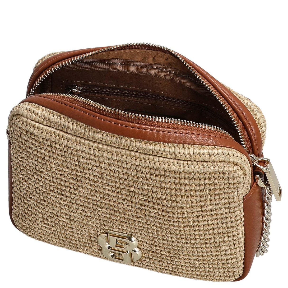 BOSS B Icon Crossbody RF, Bandolera para Mujer, Natural, One Size