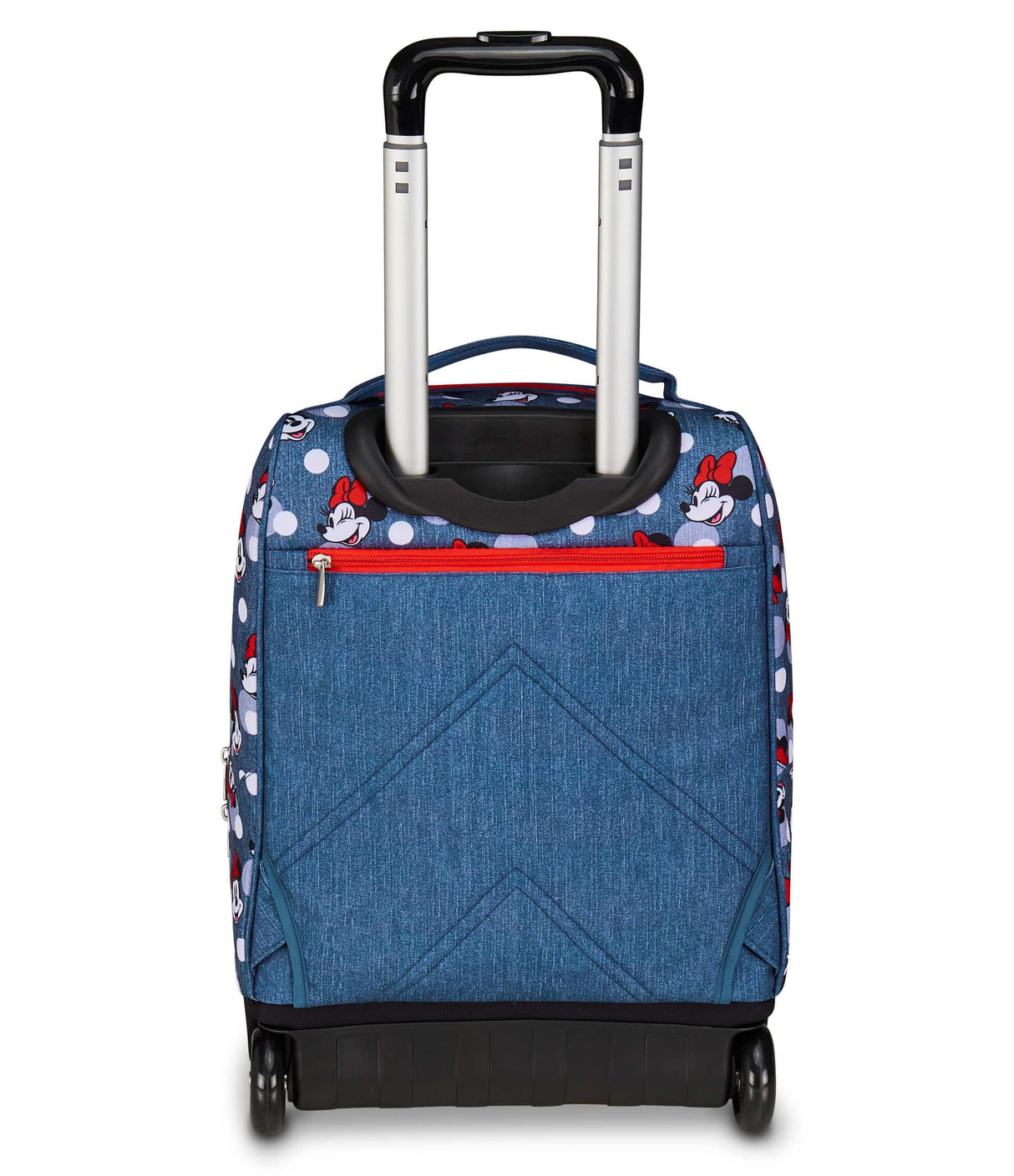 Seven Minnie Big Trolley Escuela Fija, Azul Denim, 2 en 1, Doble Uso, Trolley y Mochila, Escuela Primaria, Niña, azul (blu denim), Blu Denim, Casual