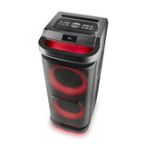 NGS Wild Space 2 - Altavoz Portátil, Compatible con Tecnología Bluetooth, True Wireless Stereo, Subwoofer + Doble Tweeter, Micro SD/USB/AUX IN, Ruedas, Color Negro