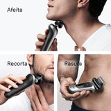 Braun Afeitadora Eléctrica Hombre Series 6, Máquina De Afeitar En Seco Y En Mojado, 2 Modos De Afeitado, 60 Min De Uso, +2 Accesorios De Rasurado, Centro De Limpieza,Estuche De Viaje, 62-S7650CC,Plata