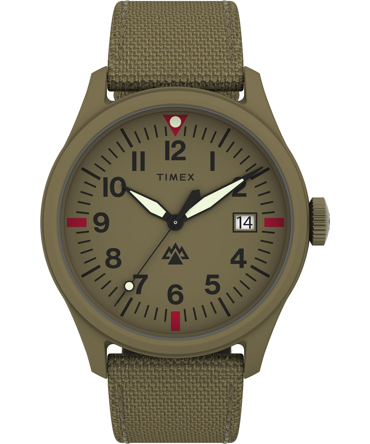 Timex Expedition North - Reloj de 43 mm para hombre, eco-friendly marrón, correa de liberación rápida de dos piezas, esfera marrón, caja marrón TW2W23500
