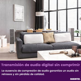 Marmitek - Transmisor de Audio Para Altavoces, Surround Anywhere 221, Transmisión Digital sin Latencia, Conexión Inalámbrica de Altavoces Envolventes, Conecte dos Altavoces de Forma Inalámbrica