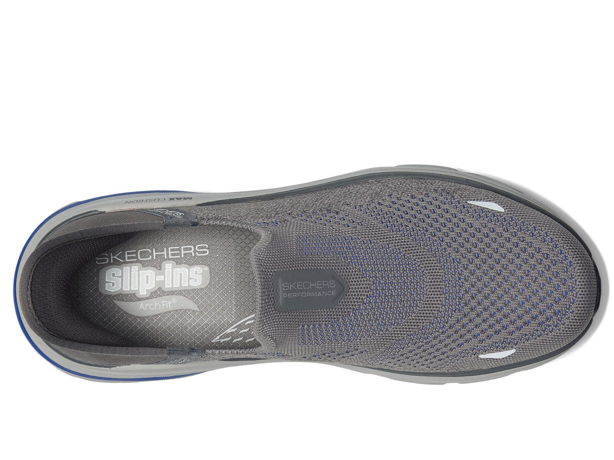 Skechers Zapatillas sin Cordones para Hombre MAX Cushioning Arch Fit FORTUITOUS 2.0, Gris Oscuro, 45.5 EU
