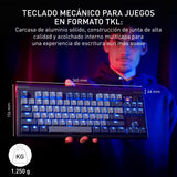 CHERRY XTRFY MX 8.3 TKL Wireless, Teclado Mecánico Gaming Sin Bloque Numérico, Disposición UK (QWERTY), Switches Hot Swappable MX2A Red, Starfall Grey