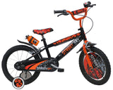 Denver Street Art Bicicleta, Bebés niños, Negro Naranja, 16" (40,64 cm)
