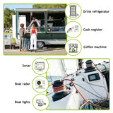 Tecnoware Power Systems - Generador Eléctrico Portátil 2200VA, Inverter Silencioso 58dB, Motor OHV 4 Tiempos, Eco Speed Control, 2 Tomas Schuko, Generador Gasolina Inverter, Verde, 2200 VA
