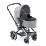 Smoby Cybex - Cochecito para Muñecos, en Color Gris, para Niños a Partir de 3 Años - 37 x 21,5 x 61,5 cm