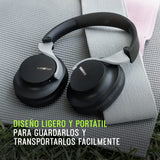 Shure AONIC 40 sobre la Oreja inalámbrica Bluetooth Ruido Auriculares cancelando con micrófono, duración de la batería de 25 Horas, iPhone y Android - Negro