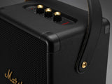 Marshall Tufton Altavoz portátil para fiestas con Bluetooth para exteriores, resistente al agua IPX2, negro y latón
