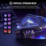 CORSAIR SCIMITAR ELITE WIRELESS SE MMO Ratón para Juegos – 33,000 DPI, 16 Botones Programables, Key Slider Ajustable, Elgato Virtual Stream Deck, 1K Hyper-Polling - PC, PS5, PS4, Xbox, Mac – Gunmetal
