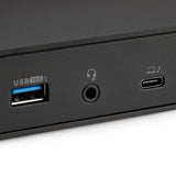 Amazon Basics Estación de acoplamiento compatible con Thunderbolt 4/USB4 Pro, 2 TBT4, 1 HDMI 2.1, 3 USB A 3.1, RJ45, pantalla dual, Negro, 19,96 x 7,5 x 3,12 cm
