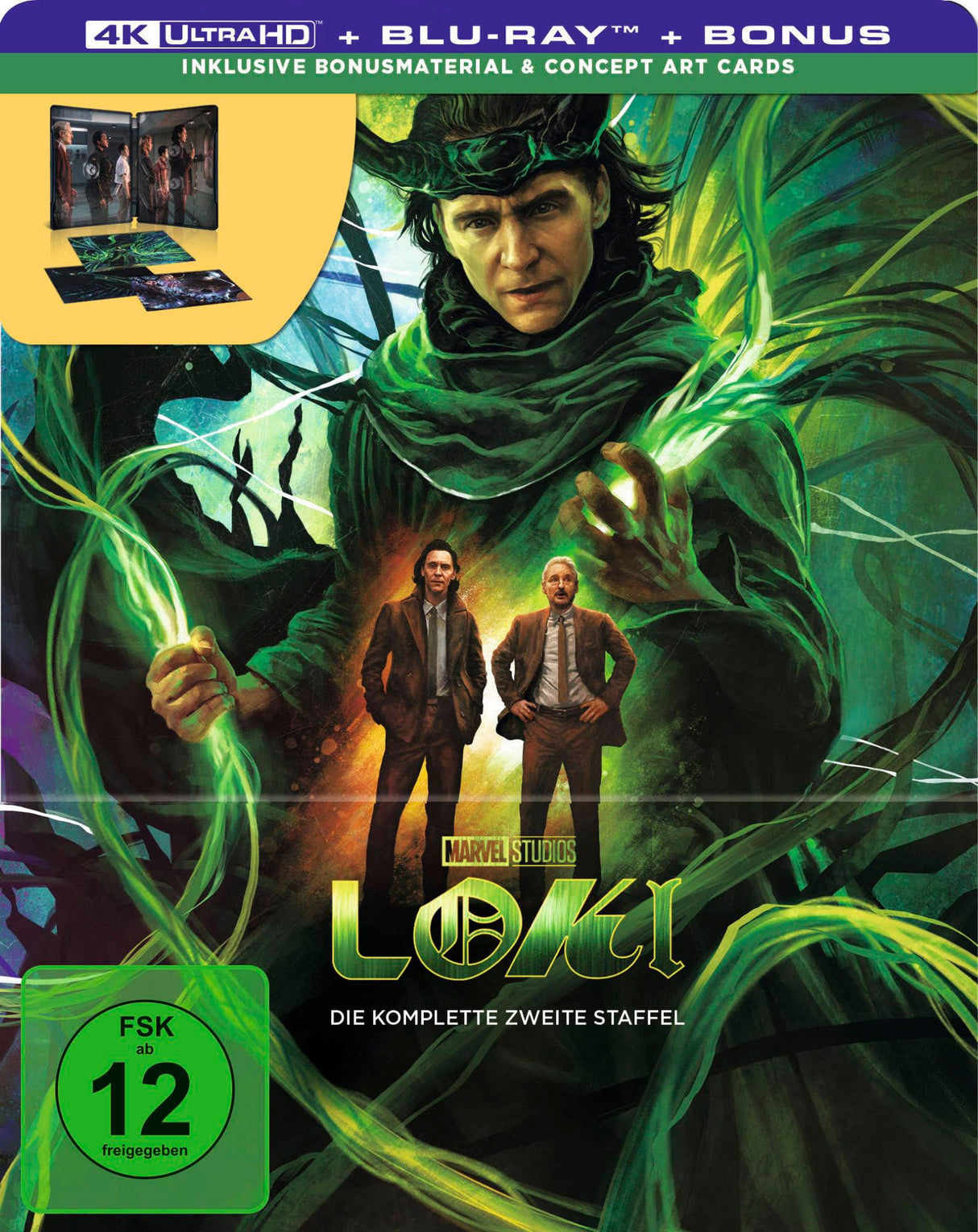 Loki - Staffel 2 - Steelbook - Limited Edition (4K Ultra HD) (+ Blu-ray) (+ Bonus-Blu-ray) [Alemania] [Blu-ray]