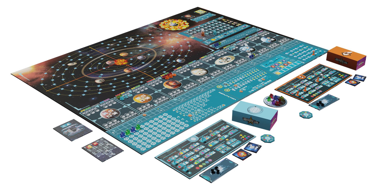 Asmodee Pendragon Game, Starship Interstellar, Juego Experto, Juego de Estrategia, 1-4 Jugadores, a Partir de 13 años, 150 Minutos, alemán