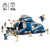 LEGO Star Wars 75435 MTT Separatista de la Batalla de Felucia - Juguete Interactivo con Speeder, 2 Minifiguras y 10 Figuras de Droides - Regalo para Niños de 9+ Años Fans de Las Guerras Clon