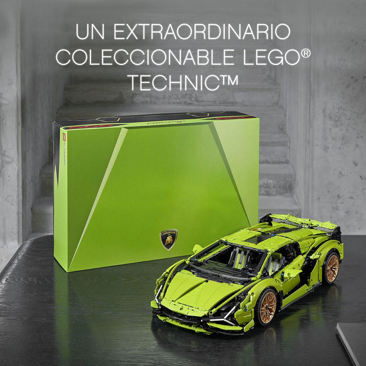 LEGO Technic Lamborghini Sián FKP 37, Maqueta de Coche para Construir, Modelo Coleccionista, Idea de Regalo para Hombres y Mujeres 42115