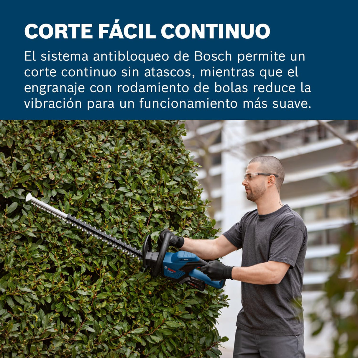Bosch Professional 18V System cortasetos a batería GHE 18V-50 (capacidad de corte de 20 mm, hoja de 50 cm, motor Brushless sin escobillas, diseño ergonómico, sin batería)