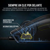 Corsair M75 Ratón para Juegos FPS Ligero RGB con Cable – 26.000 PPP – Botones Laterales Intercambiables – PC – Negro