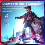SISIGAD Hoverboard auto-équilibrant, Bluetooth et lumières LED colorées, cadeaux pour enfants