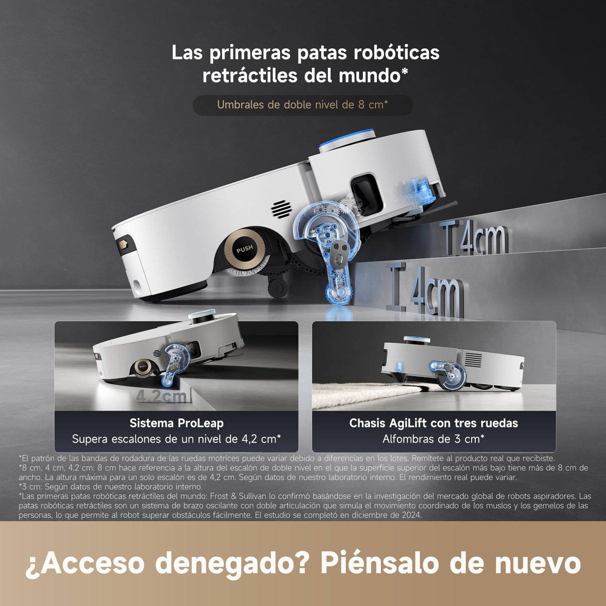 Dreame Aqua10 Ultra Roller Complete, Robot Aspirador, Autolimpieza del Rodillo, Supera Obstáculos de 8 cm, Vaciado Automático, 30.000 Pa de succión, Control Inteligente por Voz