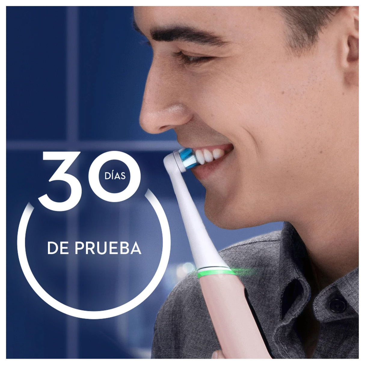 Oral-B iO 6N Cepillo de Dientes Eléctrico con Mango Recargable, 2 Cabezales y Estuche de Viaje, Diseñado por Braun - Gris