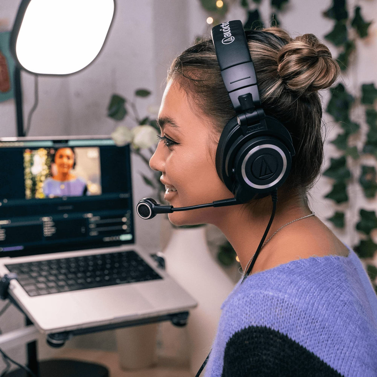 Audio-Technica ATH-M50XSTS StreamSet - Auriculares Profesionales de transmisión XLR/analógicos (Negro)