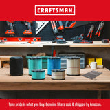 CRAFTSMAN CMXEVBE18595 Aspiradora húmeda y Seca de 16 galones, 6.5 CV, aspiradora Resistente con 4 Bolsas de Recogida de Polvo y Accesorios