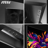 MSI, MPG 321CURX QD-OLED, 32 Pulgadas,4K UHD, 3840x2160,1700R,Monitor OLED, 240Hz,0,03ms, DisplayHDR True Black 400, Compatible con G-Sync, HDMI 2.1, DP 1.4a, USB C 98W PD, Ajustable en Altura, Negro