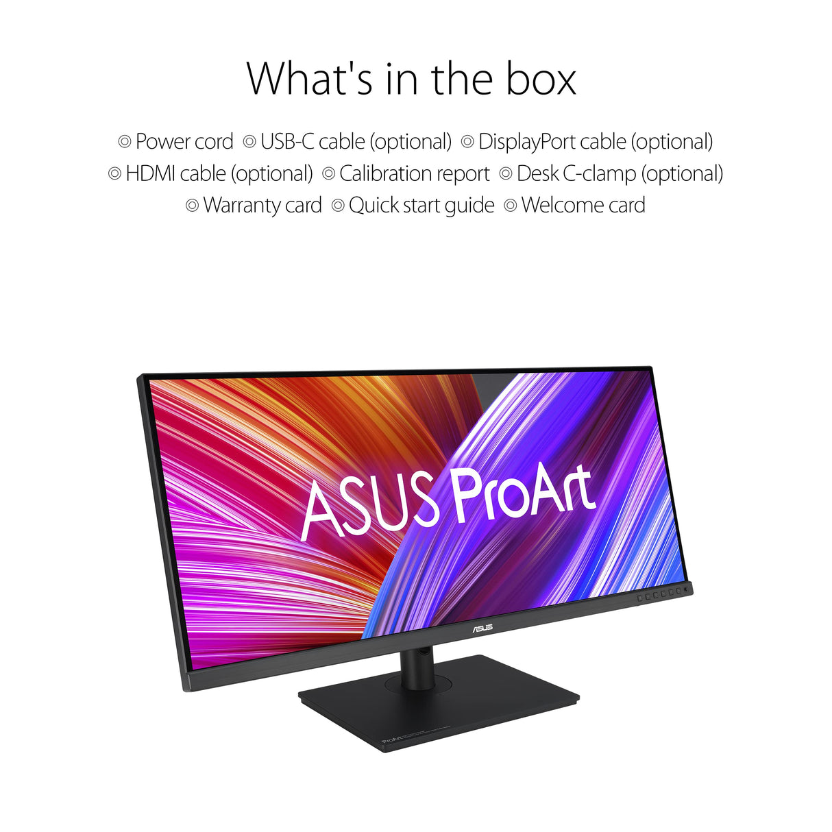ASUS ProArt Display PA348CGV - Monitor Profesional de 34" (IPS, 21:9, UWQHD (3440 x 1440), precisión de Color ΔE < 2, Calman, 98% DCI-P3, USB-C, 120Hz, FreeSync Premium Pro, Soporte ergonómico)