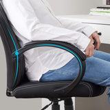 SONGMICS Racing Silla de Escritorio de Oficina Ergonómica Regulable con Ruedas, OBG56B, Negro, 776732