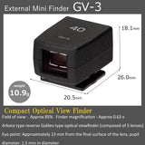 Ricoh 37828 Mini buscador Externo GV-3 [Modelos compatibles: Ricoh GR IIIx] [Visor óptico con un ángulo de visión de 40 mm Unido a la Zapata Caliente] [Campo de visión Aprox. 85%]