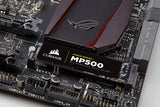 Corsair Force MP500 - Unidad de Estado sólido, SSD de 120 GB, M.2 PCIe 3 x4 NVMe-SSD, Velocidad de Lectura hasta 2.300 MB/s