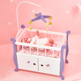 Cuna de muñecas con Almacenamiento Juguete para Niños Olivias World TD-0206A