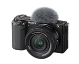 Sony Alpha ZV-E10K, Cámara vlog APS-C mirrorless de objetivo intercambiable y kit de objetivo power zoom 16-50 mm f/3.5-5.6 II (24 MP, vídeo 4K, Eye AF en tiempo real) ideal para vlogging, color negro