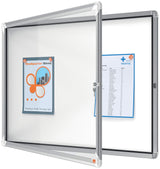 Nobo Vitrina Magnética para Exteriores con Cerradura para 8 Hojas A4, Premium Plus, Blanco, 1902579