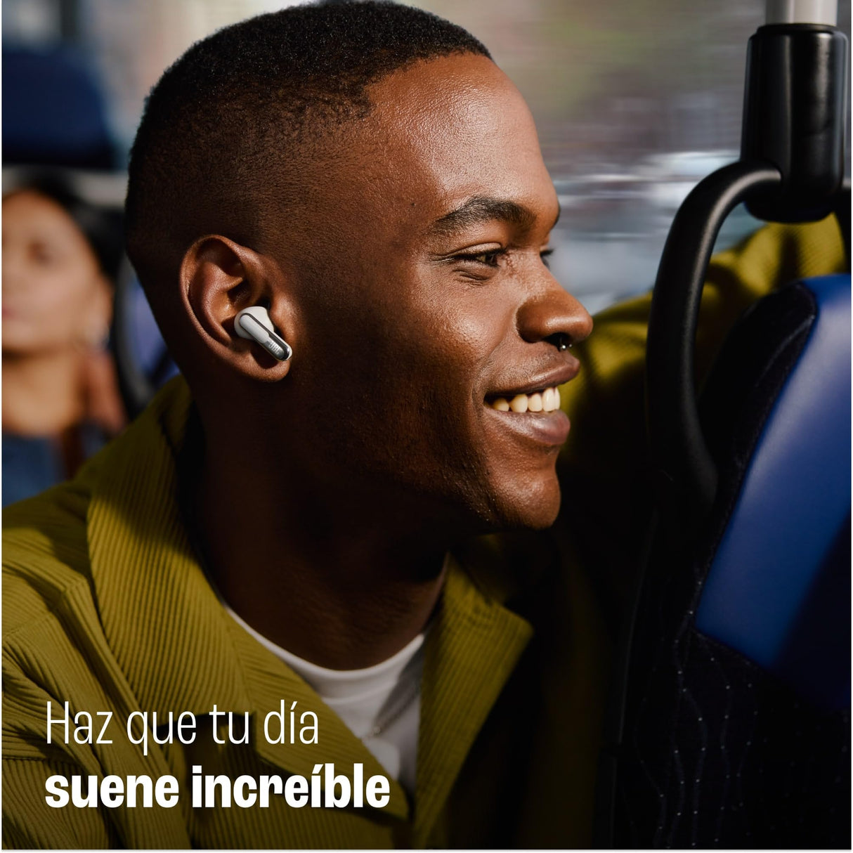 JBL Live Flex 3 Auriculares inalámbricos de botón True Wireless con cancelación de ruido adaptable, hasta 50 horas de reproducción, Bluetooth, audio de alta resolución, plateado