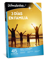 WONDERBOX - Caja Regalo - 3 Días En Familia - 2 Noches y Desayuno para 3 o 4 Personas - 415 estancias en España - Ideas Regalo