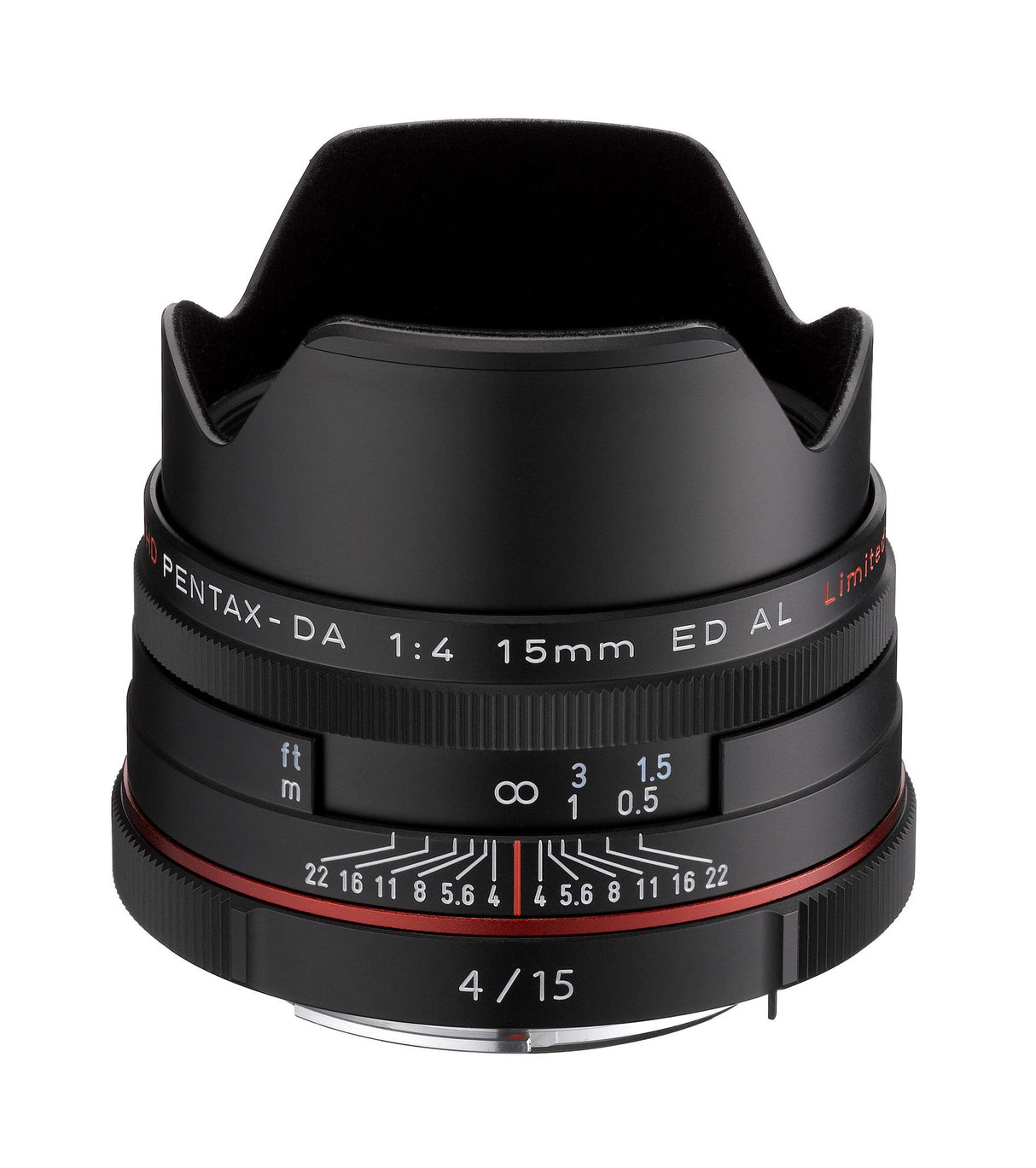 Pentax HD Pentax-DA 15 mmF/4 ED AL Limited Lente Negro