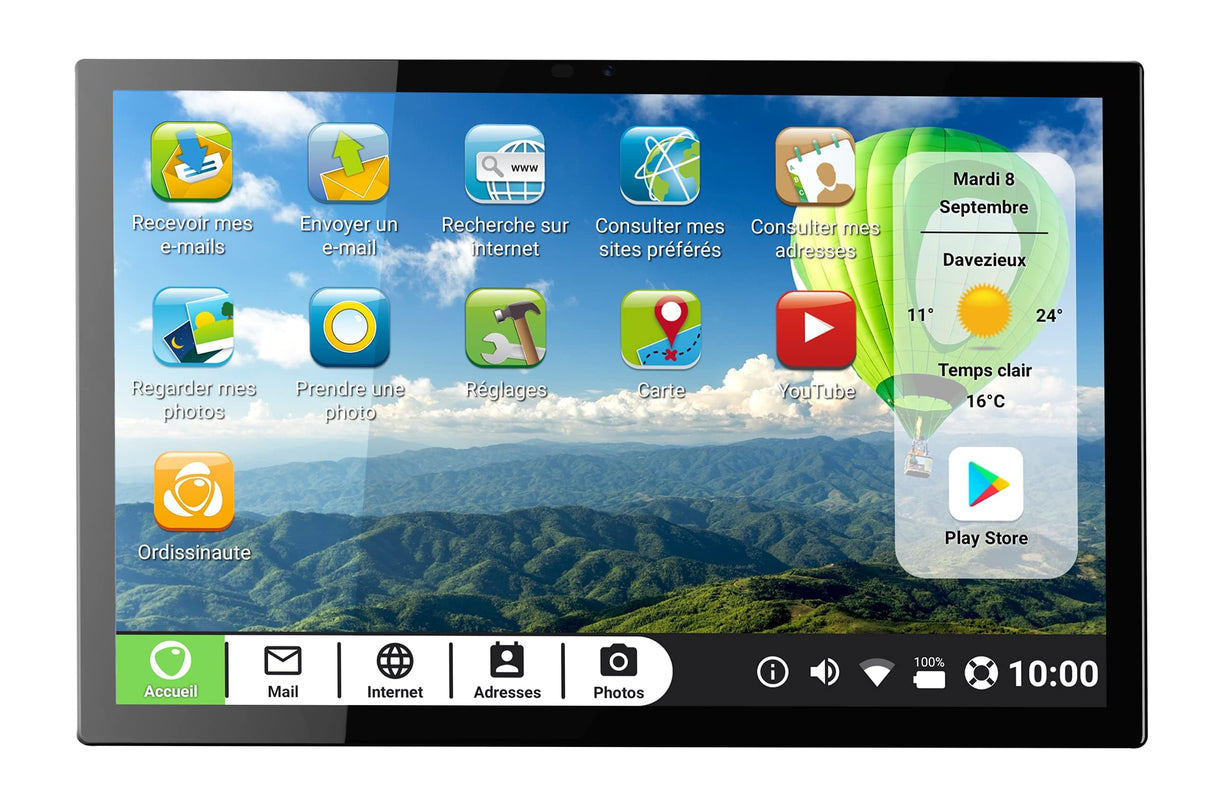 Ordissimo Célia - Tablet (4G, 64 GB, 25,6 cm (10,1 Pulgadas), 4 GB, Wi-Fi 5 (802.11ac), Android 10, Color Negro