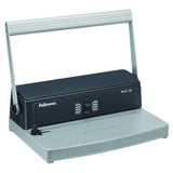 Fellowes Encuadernadora manual de espiral metálico, Uso Moderado, Gris, A4