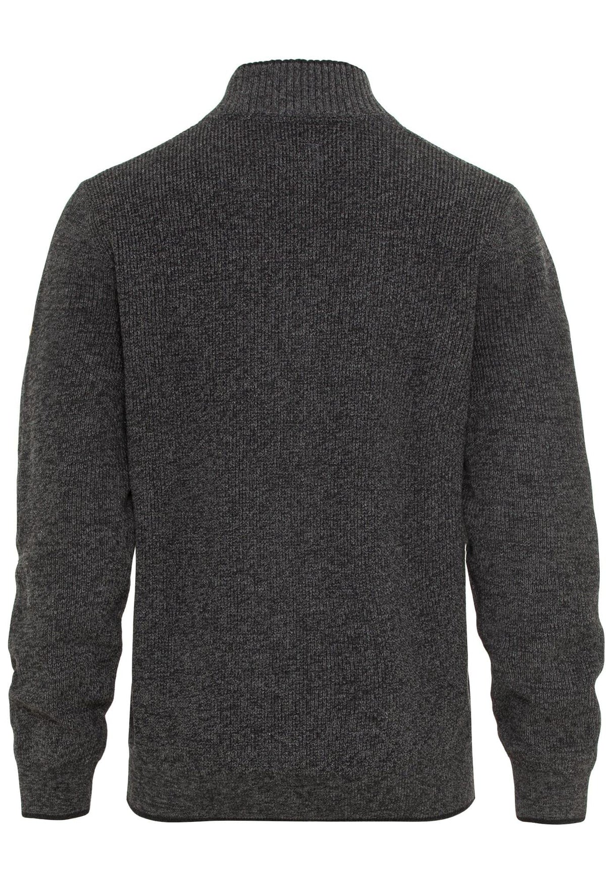 camel active 409525/8K28 Suéter cárdigan, Gris Grafito, XL para Hombre