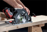 Metabo 601857840 601857840-Sierra Circular a batería 18V Ah Li-Ion KS 18 LTX 57 con maletín MetaLoc, 0 W, 18 V, Negro, Verde, Rojo, Plata